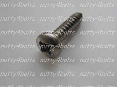#6,8,10,&12 PANHEAD POZI SELF TAPPING SCREWS A4 ST STL 316 MARINE GRADE