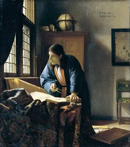 The geographer by Johannes Vermeer Giclee Fine Art Print Reproduction - Picture 1 of 1