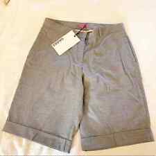 NWT GAUGE81 Women's Aruba Grey Wool Blend High Waist Bermuda Shorts Size L