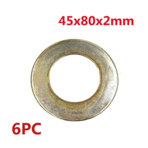 6pc 45mm x80mm x2mm Bucket Pin Shim Iron Excavator Skid Steer For Cat Bobcat - Picture 1 of 12