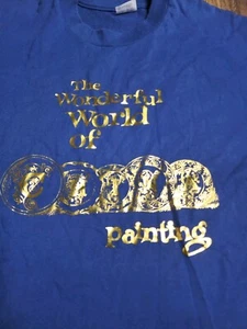 Vintage 80s Mens XXL The Wonderful World of China Painting T Shirt Single Stitch - Picture 1 of 6