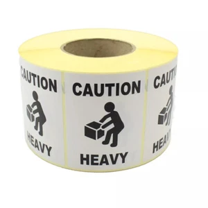 Etiquetas/pegatinas de paquete pesado de precaución. 100 x 75mm. - 500 etiquetas - Imagen 1 de 15