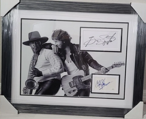 Bruce Springsteen and Clarence Clemmons Signed Autographed JSA  LOA RARE Cover
