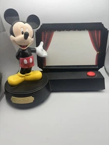 Disney Mickey Mouse Animated Talking Picture Frame Bobblehead Tested Working - Picture 1 of 4