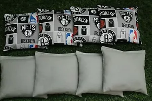 Cornhole Bean Bags Set of 8 ACA Regulation Bags NBA BROOKLYN NETS - Picture 1 of 1