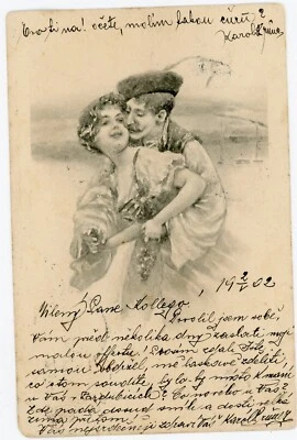 Bosnia & Herzegovina Sc#12(pair)#11-KALINOVIK-2/5/O2-ILLUSTRATED POSTCARD-TO BOH - Image 1 of 2