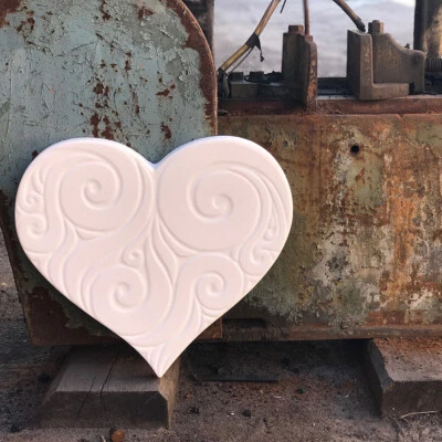 Concrete Mold Heart Decorative Stepping Stone for garden Mold ABS plastic #S31