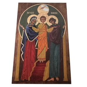 Icon Of The Holy Family Religious Wall Art Christian Catholic Poland Byzantine - Picture 1 of 16