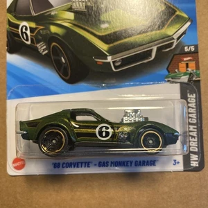 2025 HOT WHEELS HW DREAM GARAGE 5/5 '68 CORVETTE - GAS MONKEY GARAGE (134/250) - Picture 1 of 7