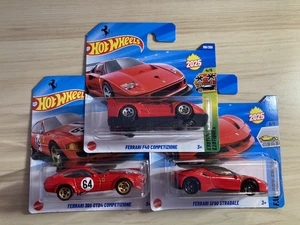 Hot wheels bundle x 3 new 2025 Ferrari models F40 SF90 365 GTB4 new on cards - Picture 1 of 14