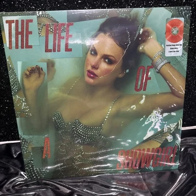 TAYLOR SWIFT  THE LIFE OF A SHOWGIRL ORANGE GLITTER VINYL LP NEW SEALED MINT - Image 1 of 4