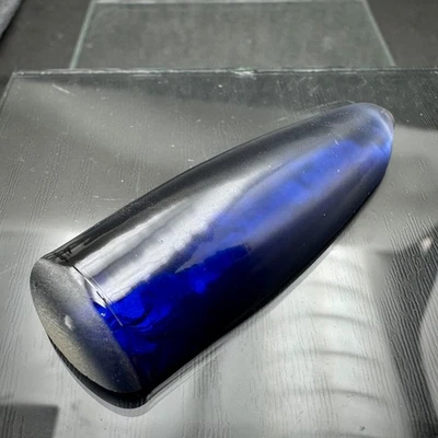 HUGE 33.29 GRAM ROYAL BLUE SAPPHIRE CORUNDUM ROUGH LAB CREATED HALF BOULE - Image 1 of 4