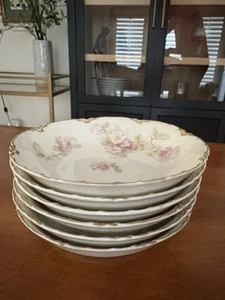 (6) Haviland Schleiger 66g kleine Obst Dessertschalen Limoges Frankreich - Bild 1 von 6