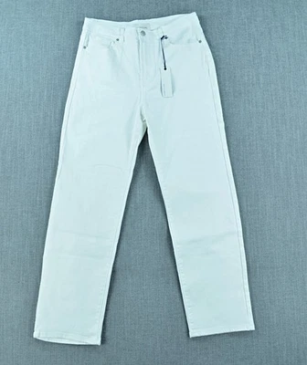 Habitual Jean's Women's 29 Reese High Rise Straight Leg White Denim NWT Foto 1 de 4