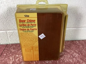 NUEVO Kit de timbre de puerta TRINE vintage nuevo o de repuesto 2 notas FUNDA DE MADERA NOS EE. UU. - Imagen 1 de 11