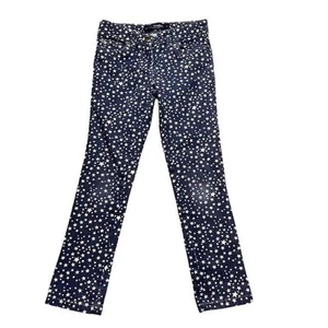 Mini Boden Blue Star Print Skinny Jeans Size 8 Years - Picture 1 of 7