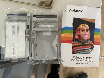 Polaroid Hi-Print 2 x 3 Paper Cartridge 20 Sheets New Open Box Fast Shipping - Image 1 of 3