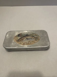 Vintage Sunland MFG Co., 30er/40er Jahre Fliegenfischer Dose, Weste Tasche Fliegenbox - Bild 1 von 13