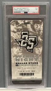 Vegas Golden Nights 2017 -- primer juego en franquicia -- PSA 9 boleto completo como nuevo - Imagen 1 de 1