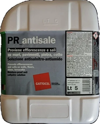 GATTOCEL PR-antisale LIQUIDO ANTISALNITRO ANTIUMIDO PER MURI E PAVIMENTI