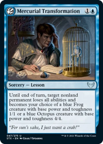 x1 Mercurial Transformation - Strixhaven: School of Mages - NM - MTG - Image 1 of 1