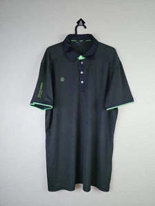 Galvin Green Ventil8 Plus Golf Polo Shirt Mens Size XL Green Doted Cuff Stretch - Picture 1 of 12