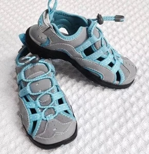 LL Bean Explorer Sandals Gray / Aqua Water Shoes Sz 11 - Picture 1 of 4