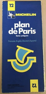 MICHELIN MAP NO 12 PLAN DE PARIS FRANCE PREOWNED - Picture 1 of 4