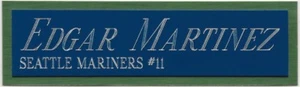 EDGAR MARTINEZ MARINERS TARGHETTA AUTOGRAFATA firmata baseball display CUSTODIA CUBO - Foto 1 di 4