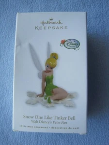 2010 HALLMARK Keepsake Ornament Disney Faires Peter Pan Snow One Like Tinkerbell - Picture 1 of 11