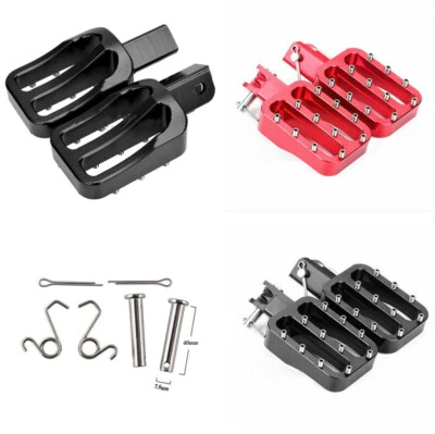 1 par de clavijas de pedal CNC antideslizantes reposapiés de prevención para motocicletas moto de cross Foto 1 de 4