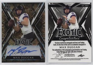 2023 Leaf Exotic Snake Kaleidoscope /7 Max Duggan #BA-MD1 Rookie Auto RC
