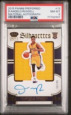 2015 Panini Preferred D’Angelo Russell Rookie Patch Auto On Card /99 RPA PSA 8