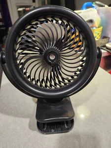 KOONIE 10000mAh Battery Operated Misting Fan with Clip, 8-Inch Mist Black - Picture 1 of 2
