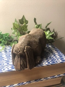 Estatuilla de colección Artesanía Rinconada hecha a mano en Uruguay Bloodhound #116 retirada - Imagen 1 de 9