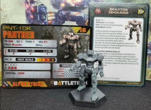 Battletech Panther Mech + Tarjetas de Piloto IS Kickstarter Catalyst Striker Lance - Imagen 1 de 1