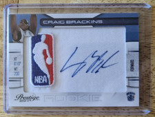 2010-11 PRESTIGE CRAIG BRACKINS SSP DRAFT-ON CARD AUTO ROOKIE #4/10 NBA LOGO!!!