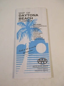 AAA Daytona Beach Florida City Street Travel Road Map~BR15 - Picture 1 of 10