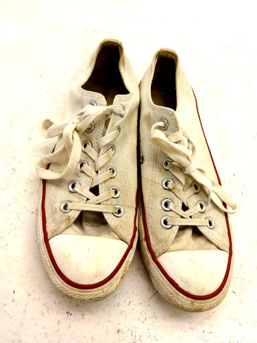 SNEAKERS BASSE CONVERSE ALL STAR UNISEX CLASSIC BIANCHE TAGLIA 7 DA UOMO 9 US