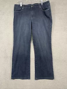 Bolsillos con solapa trasera para mujer Covington Petite azules 14P pierna recta 36x26 1/2 - Imagen 1 de 12