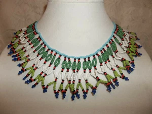 NECKLACE BEADED STYLE 16" COLLAR - Picture 1 of 2