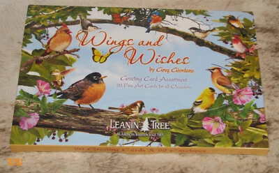 LEANIN TREE Wings & Wishes 20 CARD ASSORTMENT #90762~20 Designs~Greg Giordano~ - Image 1 of 3