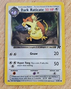 Dark Raticate 51/82 Team Rocket Pokemon Card (Played) - Picture 1 of 2