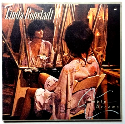 LINDA RONSTADT - Simple Dreams - Vinyl LP 1977 Elektra 6E-104  Gatefold Lyrics - Image 1 of 4