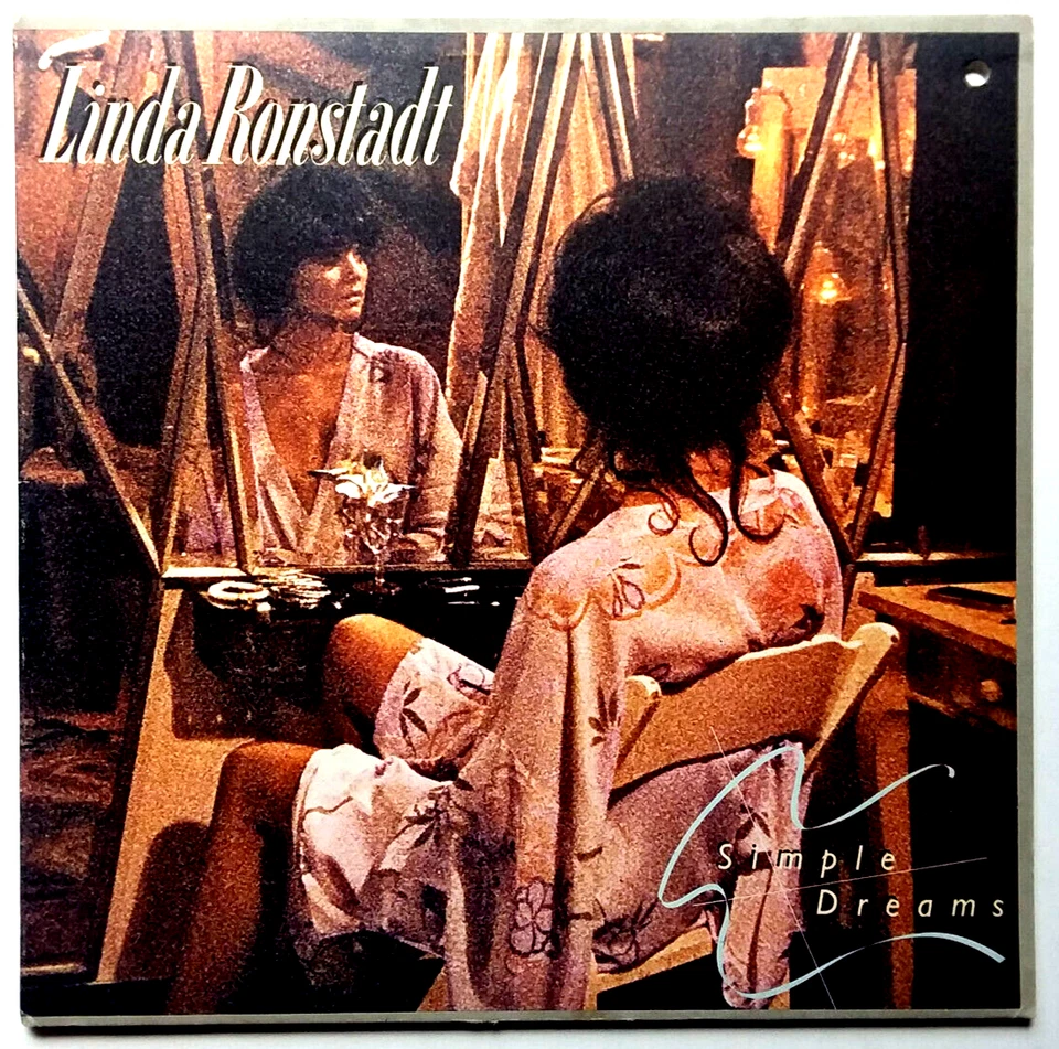 LINDA RONSTADT - Simple Dreams - Vinyl LP 1977 Elektra 6E-104  Gatefold Lyrics - Image 1 of 4