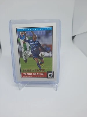 2015 Panini Donruss Press Proof Bronze 085/299 Yacine Brahimi #98 Rookie RC - Image 1 of 2