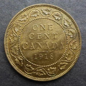 CANADA 1918 UNCIRCULATED LARGE CENT NICE COIN CAN. SHIP $1.99 COMB. SHIP - Bild 1 von 2