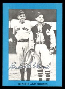 1977 BURLEIGH GRIMES BROOKLYN DODGERS #12 SIGNED AUTO XA87