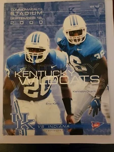 2000 September 16 UK VS Indiana Official Football Program @ Kentucky (MH127) - Bild 1 von 3