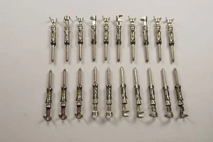 Lot of 20 66566-2 TE Connectivity AMP TYPE III+ Male Pin 20-24 AWG Tin Crimp NOS - Picture 1 of 2